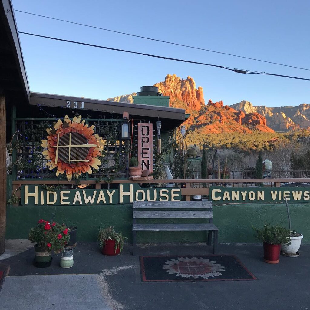Eat with a View at Sedona Hideaway House.