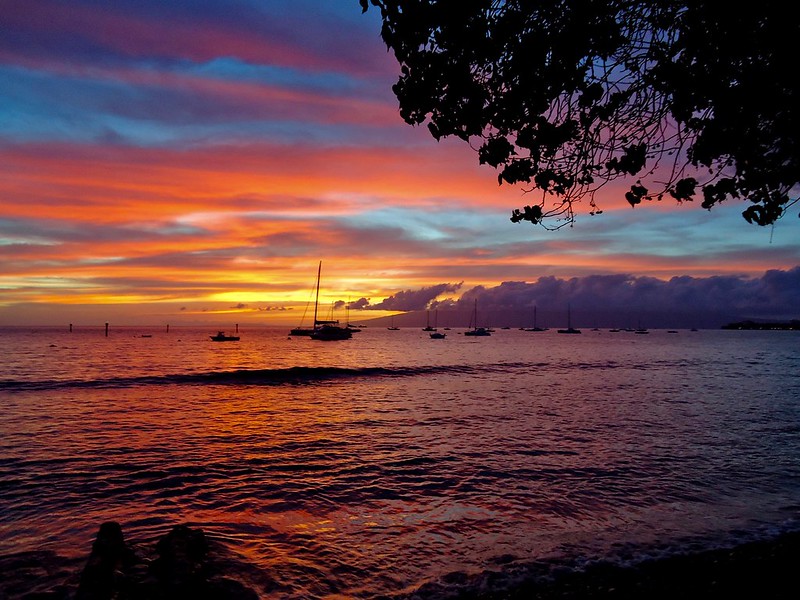 Sunset before the Luau