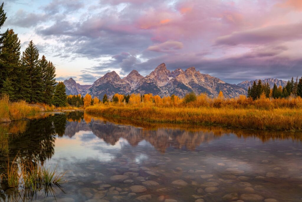 Yellowstone National Park in fall
