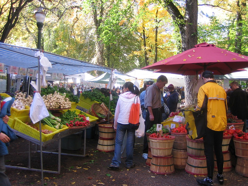 farmer's market in Portland