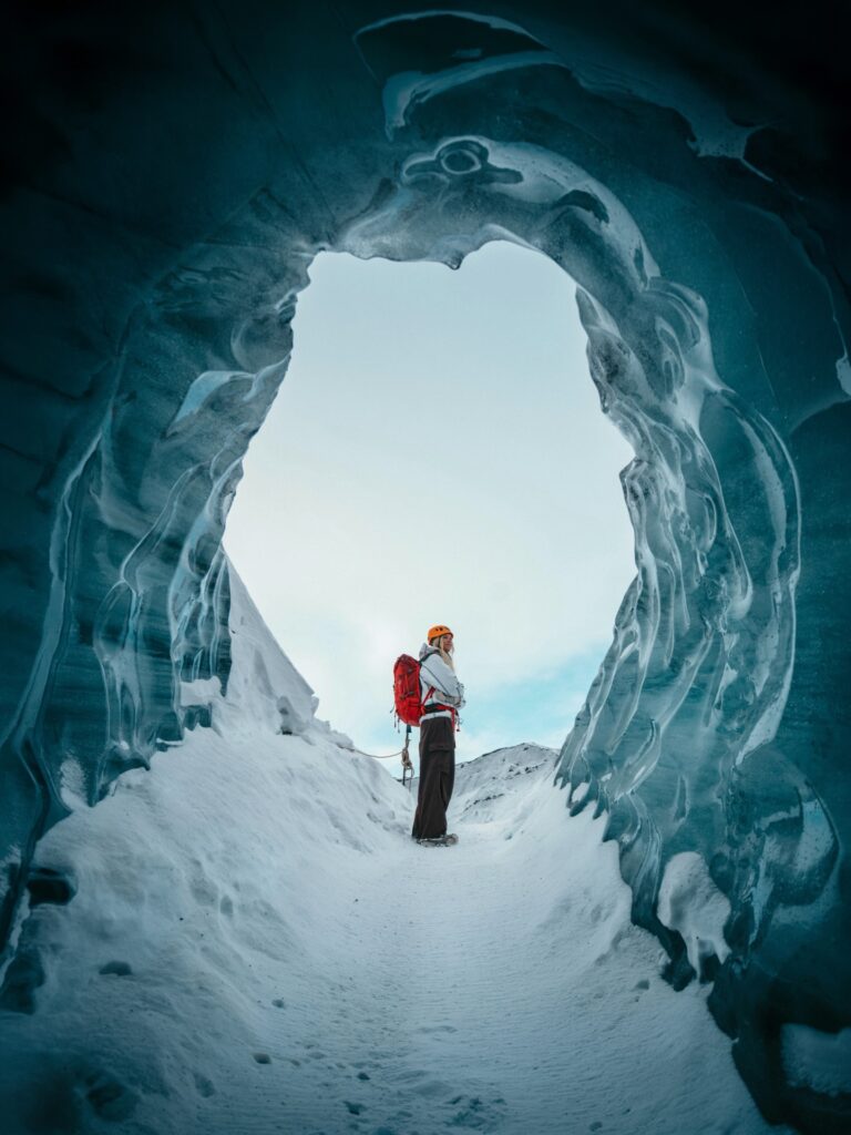 Ice caves ice hiking summer cool off