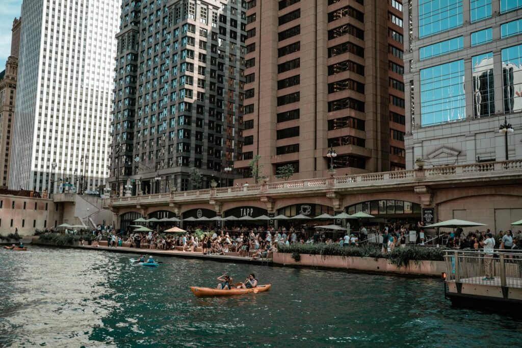 Kayaking on the Chicago River