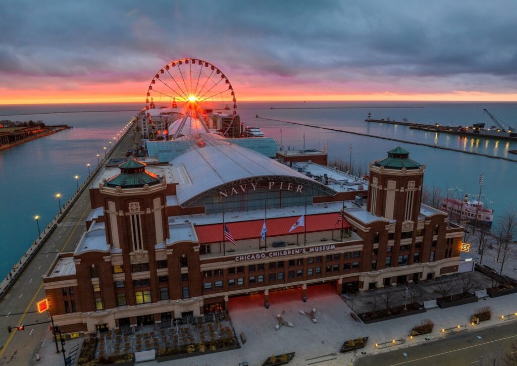 Navy Pier Parking Garage Skyline View