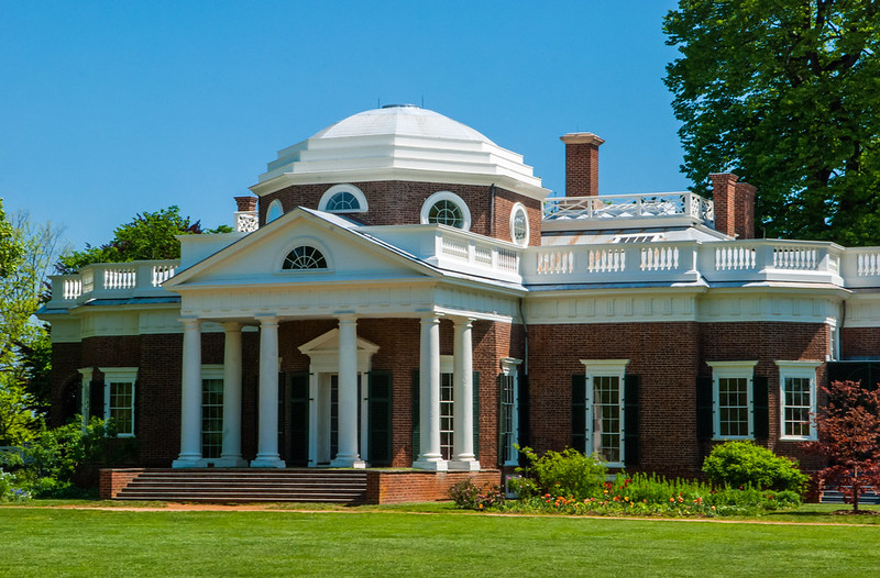 Portico in Thomas Jefferson’s Monticello