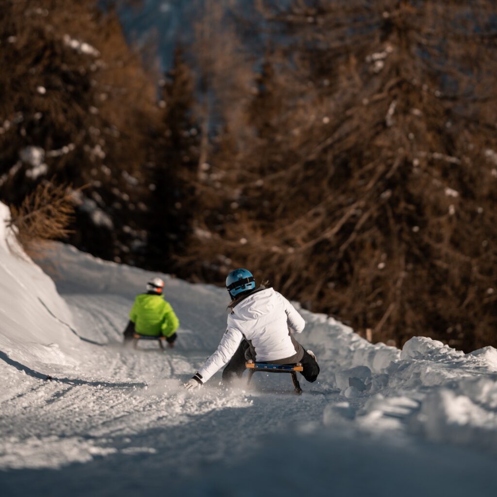 Ride a Toboggan Down A Snowy Hill