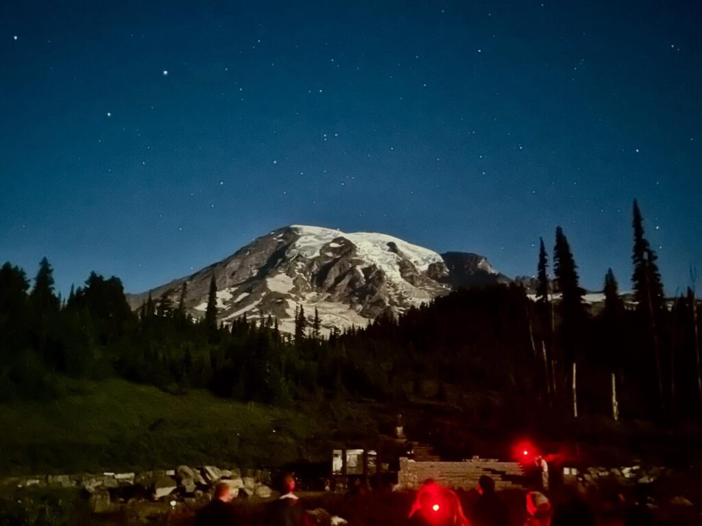 Stargazing at Mount Rainier
