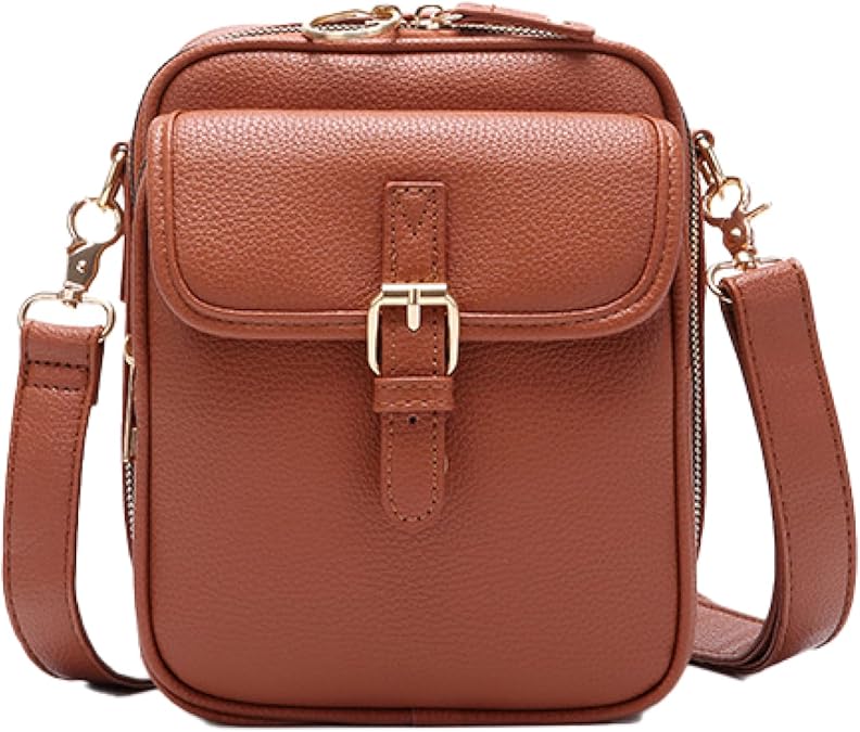 1060 Leather Crossbody Bag — Anti-Theft Protection