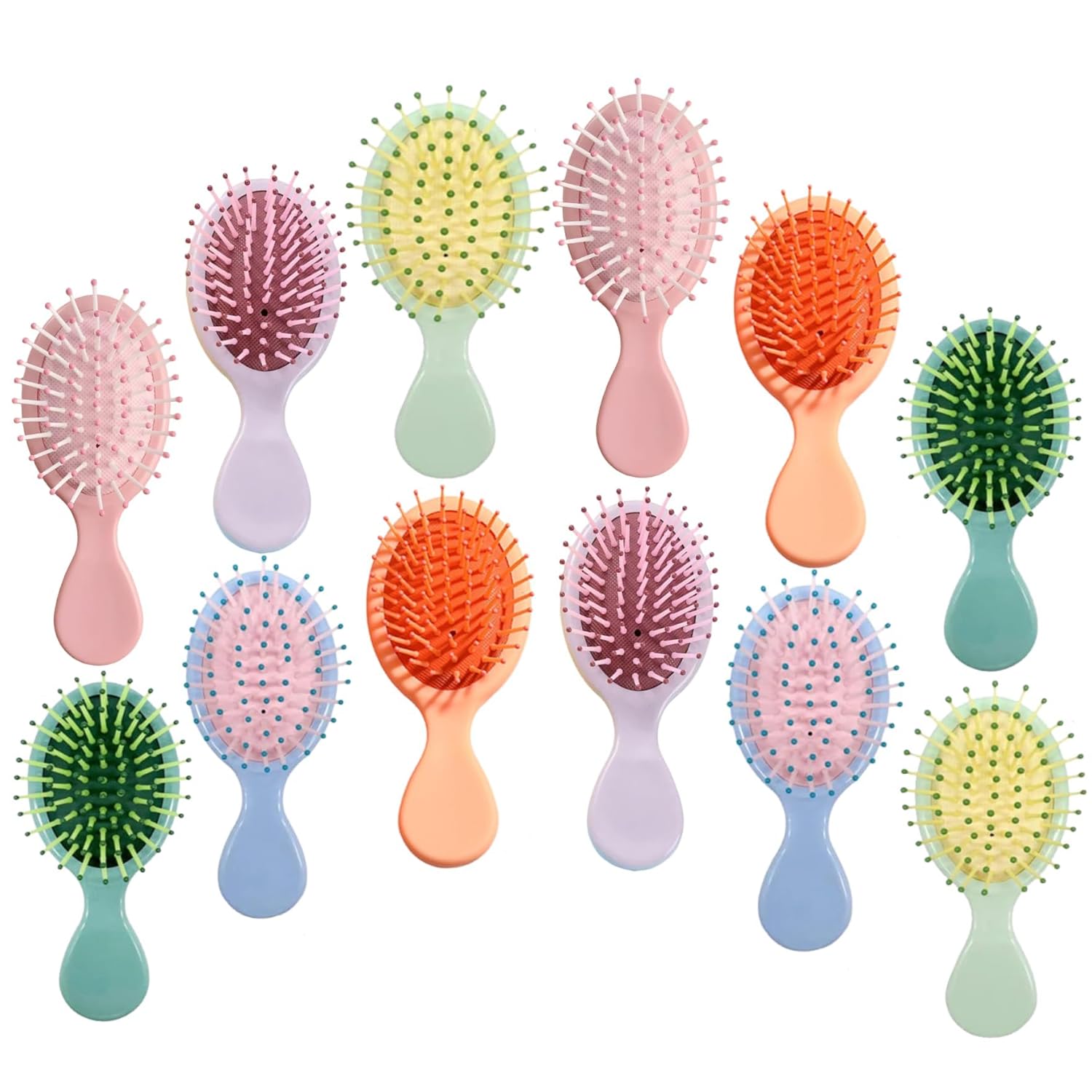 12 Pack Mini Hair Brushes for Travel