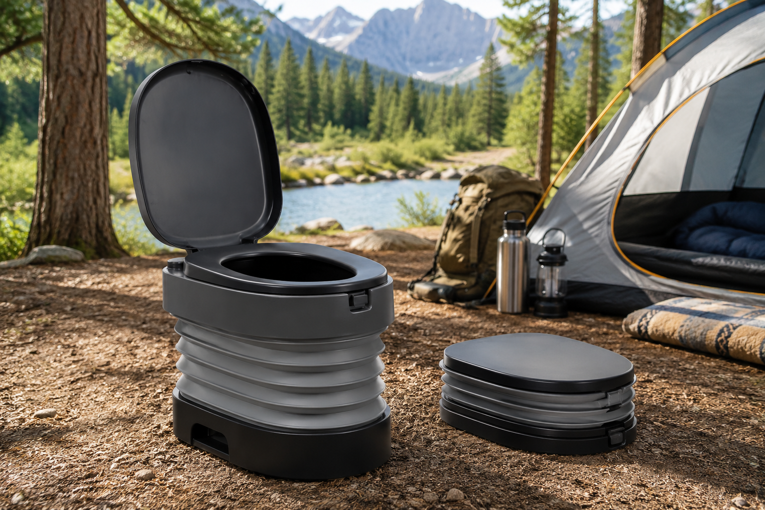 Best Collapsible Portable Toilets for Camping Trips Leak-Proof & Comfortable for All Sizes