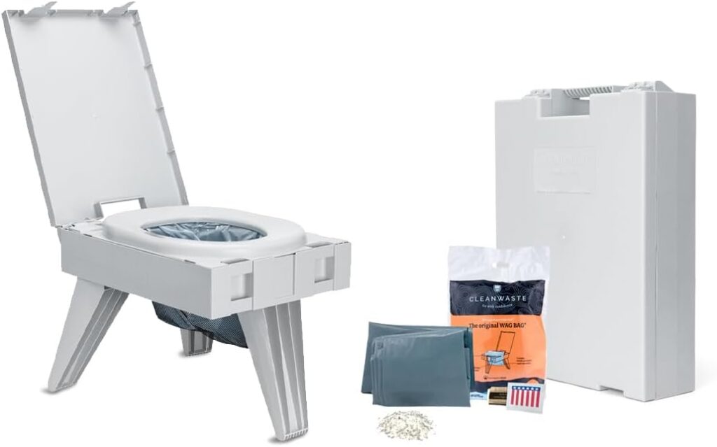 Cleanwaste GO Anywhere Portable Folding Toilet – The “Briefcase” That Just Works