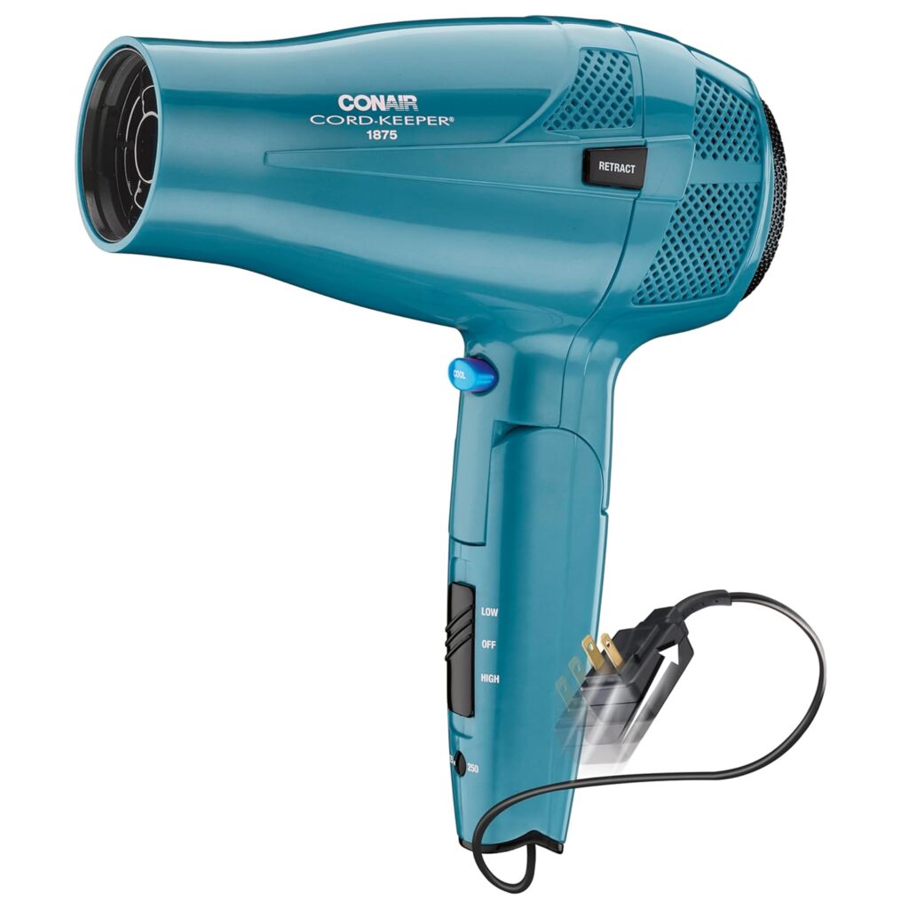 Conair 1875W Folding Handle Travel Hair Dryer