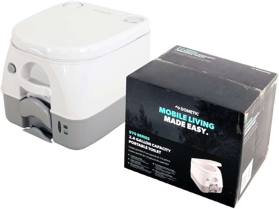 Dometic 972 – Compact, Push-Button Pressurized Flush