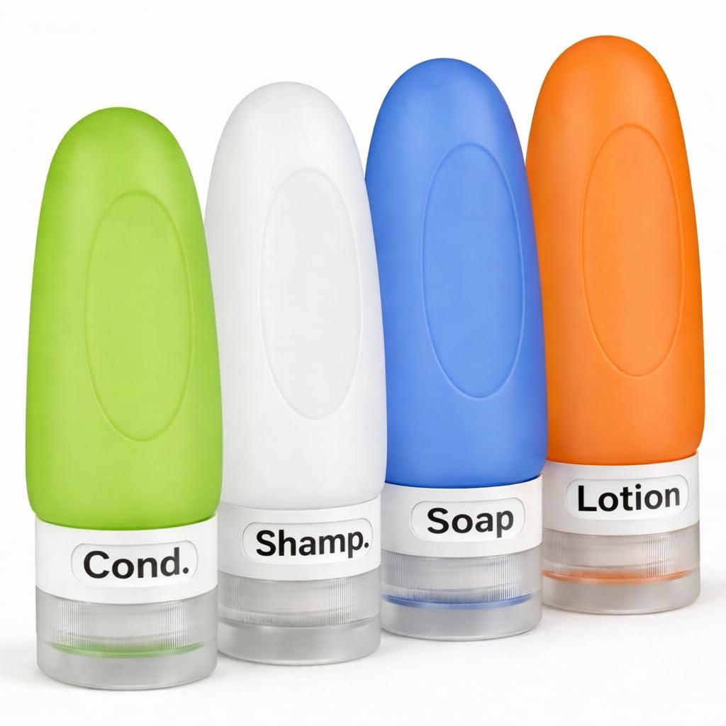 Dot & Dot Leakproof Reusable Silicone Travel Bottles
