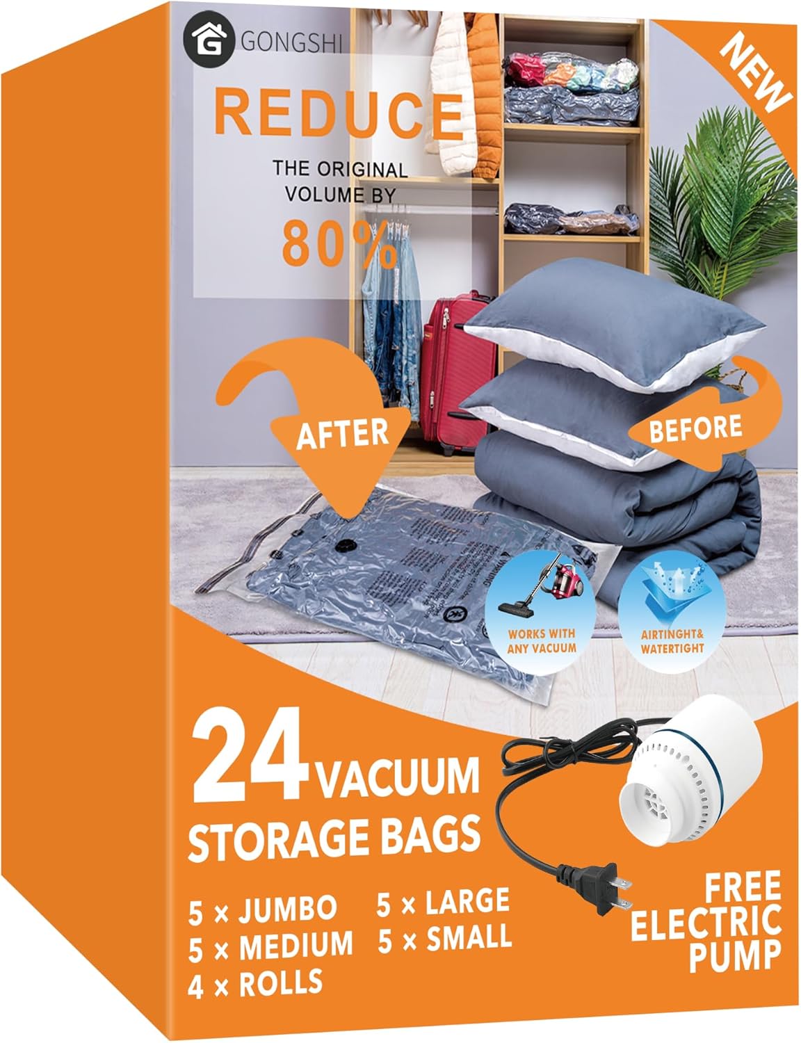 GONGSHI 24 PACK ULTIMATE STORAGE SET BEST IN CLASS FOR TOTAL VERSATILITY