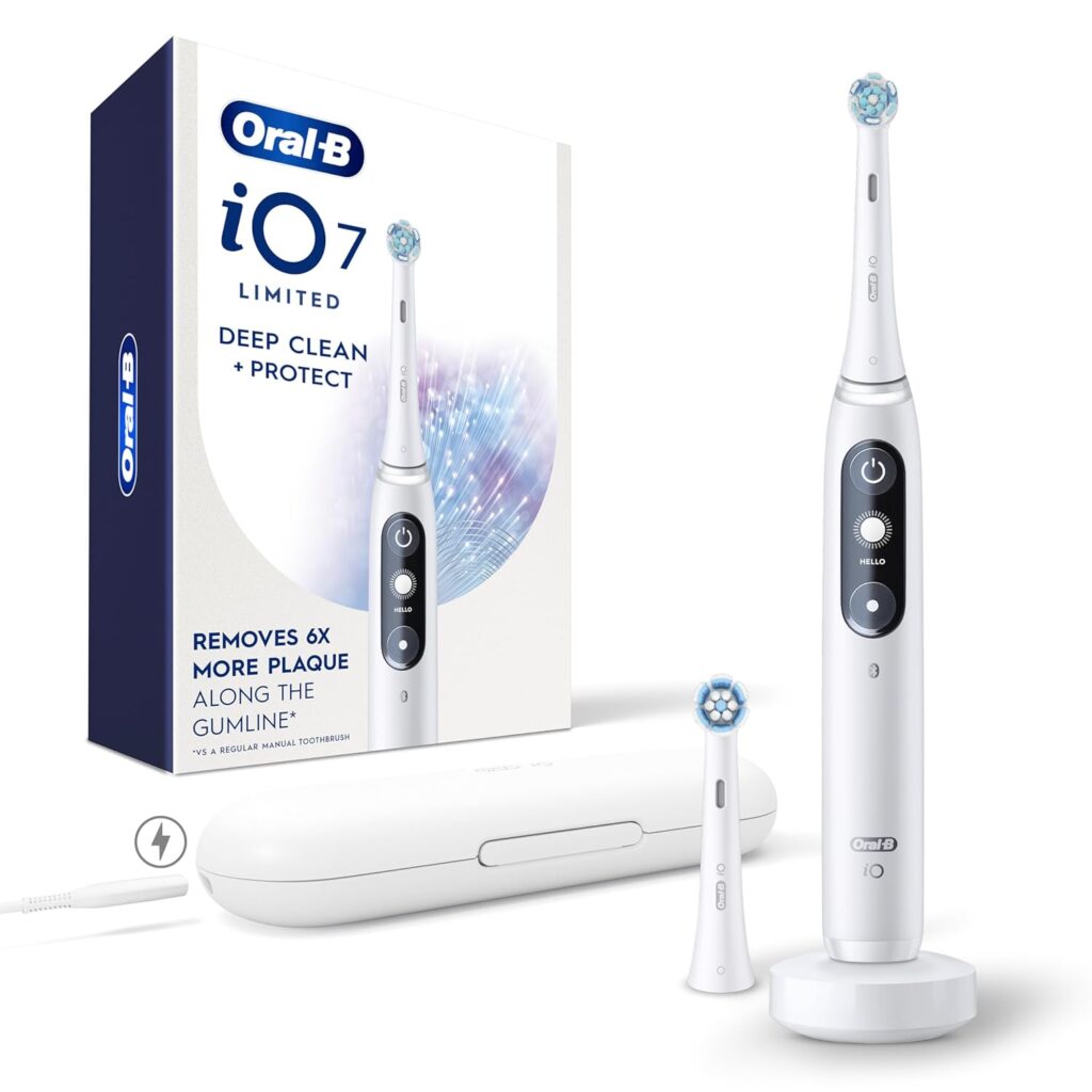 Oral-B iO Deep Clean + Protect Rechargeable Electric Toothbrush – Best With Case & Hygiene Features