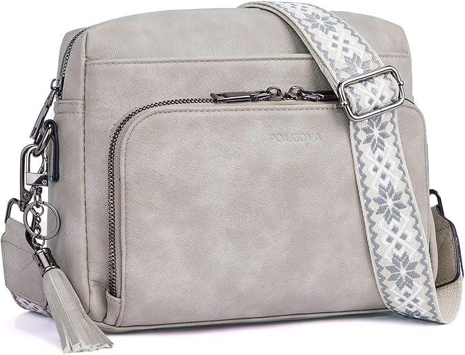 POIUGOYA Medium Crossbody — Built-in Wallet Design
