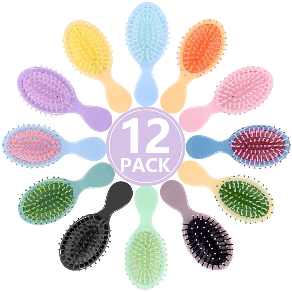 Phyyixs 12-Pack Mini Detangling Brushes