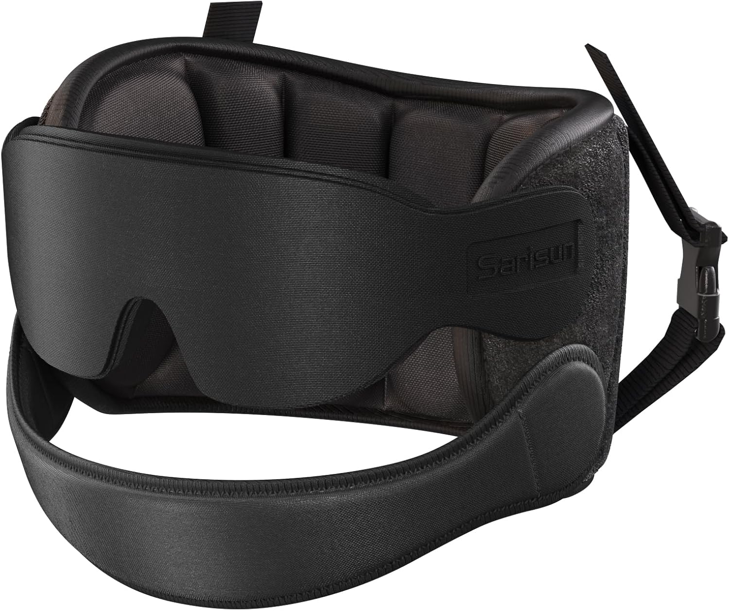 SARISUN Airplane Travel Pillow with Sleep Eye Mask Set
