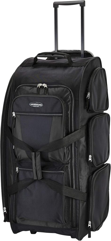 Travelers Club Xpedition 30-Inch Multi-Pocket Upright Rolling Duffel Bag