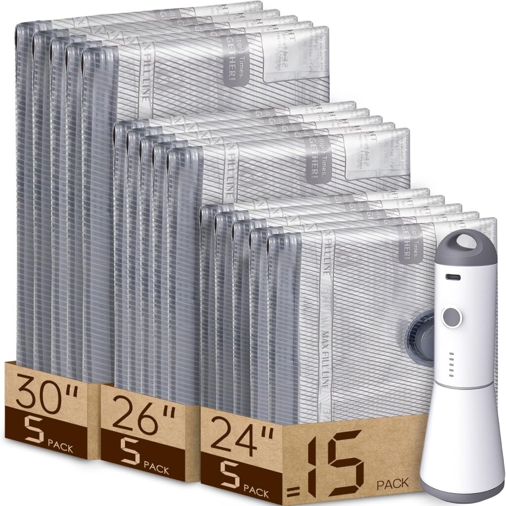 VACBIRD 15 PACK WITH RECHARGEABLE PUMP BEST IN CLASS FOR CORDLESS CONVENIENCE
