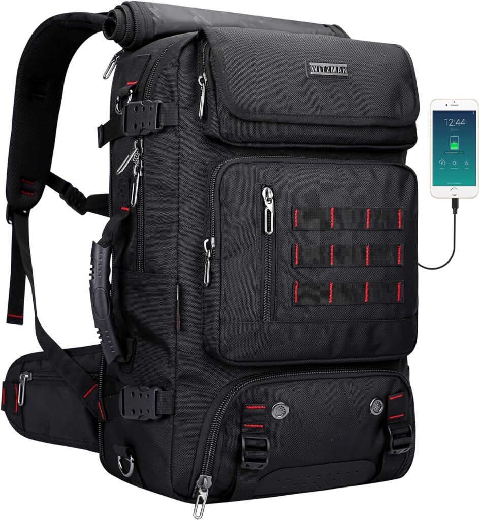 WITZMAN Carry-On Travel Backpack Convertible Duffle Backpack