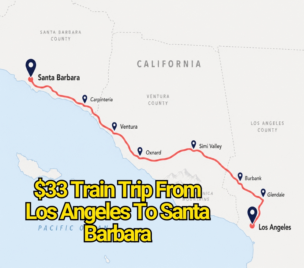 $33 Train Trip From Los Angeles To Santa Barbara