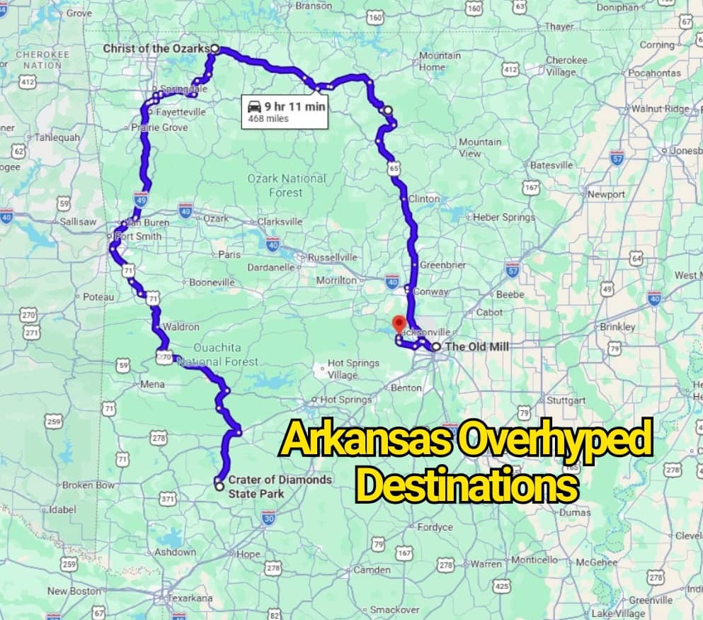 Arkansas Overhyped Destinations That Look Amazing Online—But Disappoint in Real Life