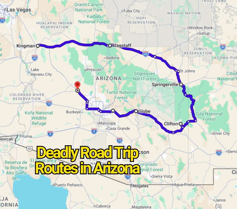 Deadly Road Trip Routes in Arizona