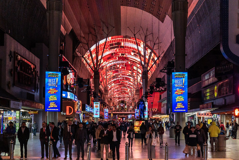 Fremont Street Experience Classic Vegas Chaos Under the Canopy