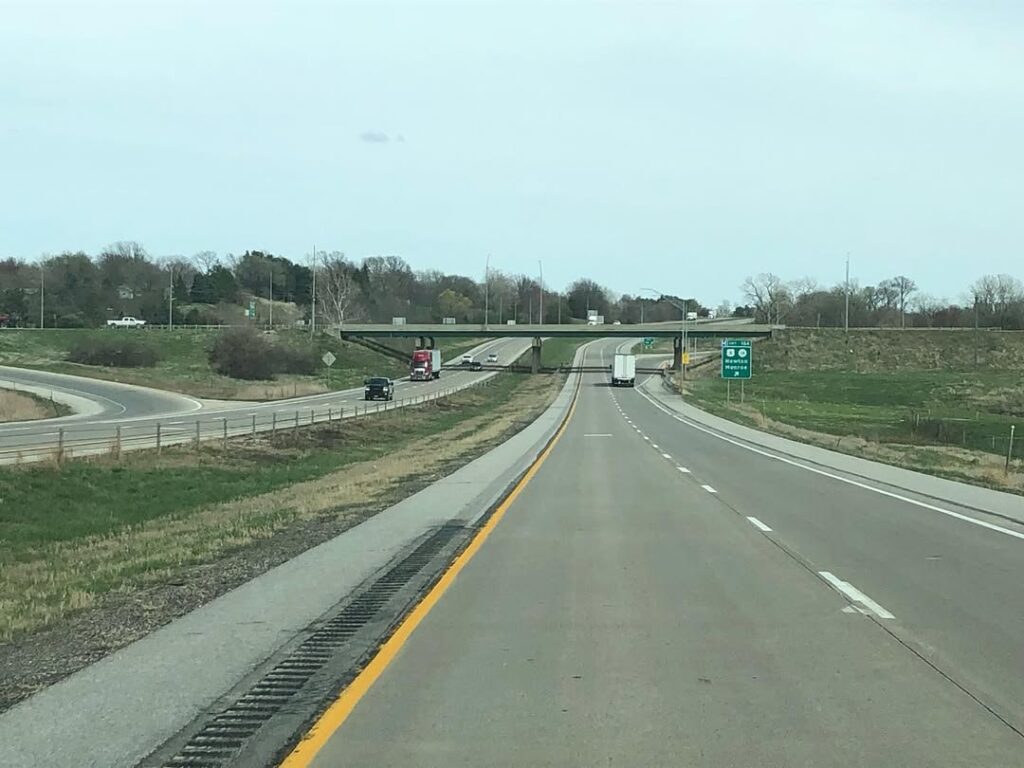 Interstate 80 Across Iowa