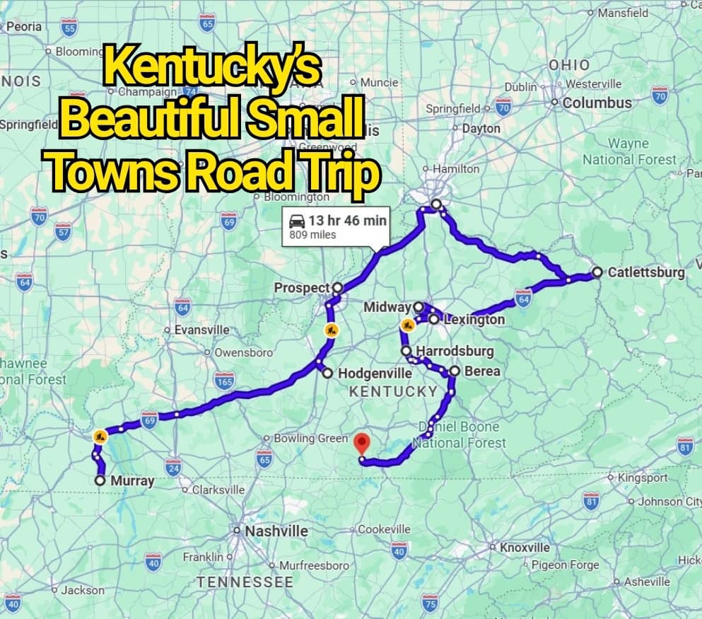 Kentucky’s Most Beautiful Small Towns Road Trip Map That Locals Wish They Could Keep Secret