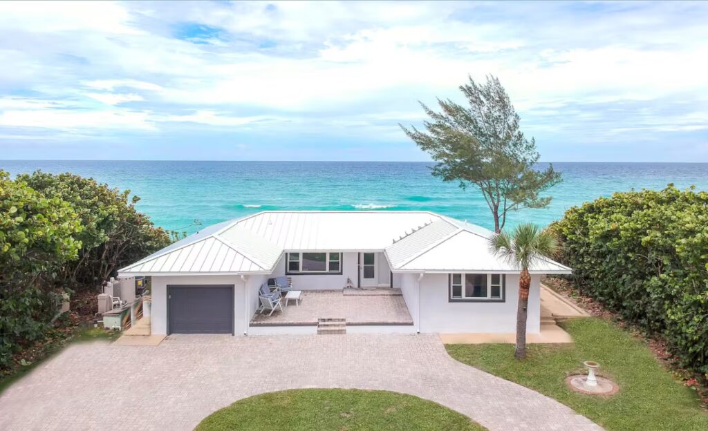 Oceanfront Home With Private Beach
