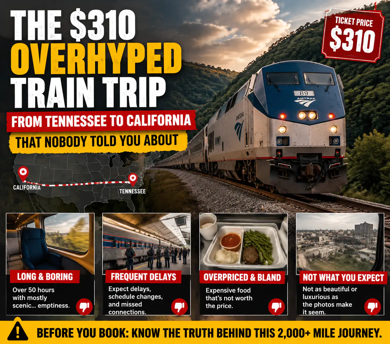 Overhyped Train Trip From Tennessee to California