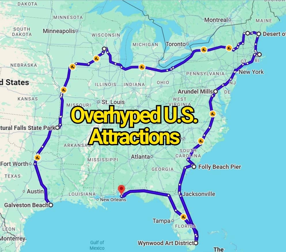 Overhyped U.S. Attractions That Look Way Cooler Online Than in Person Don’t Waste Your Trip