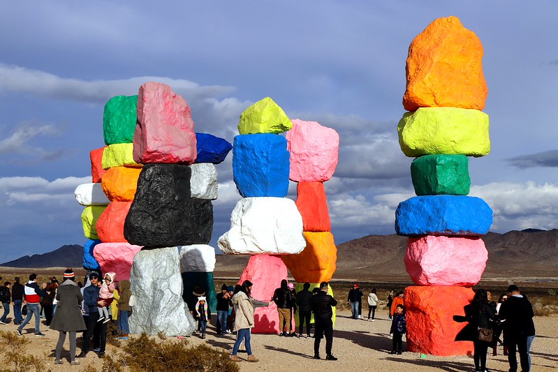 Seven Magic Mountains Near Las Vegas