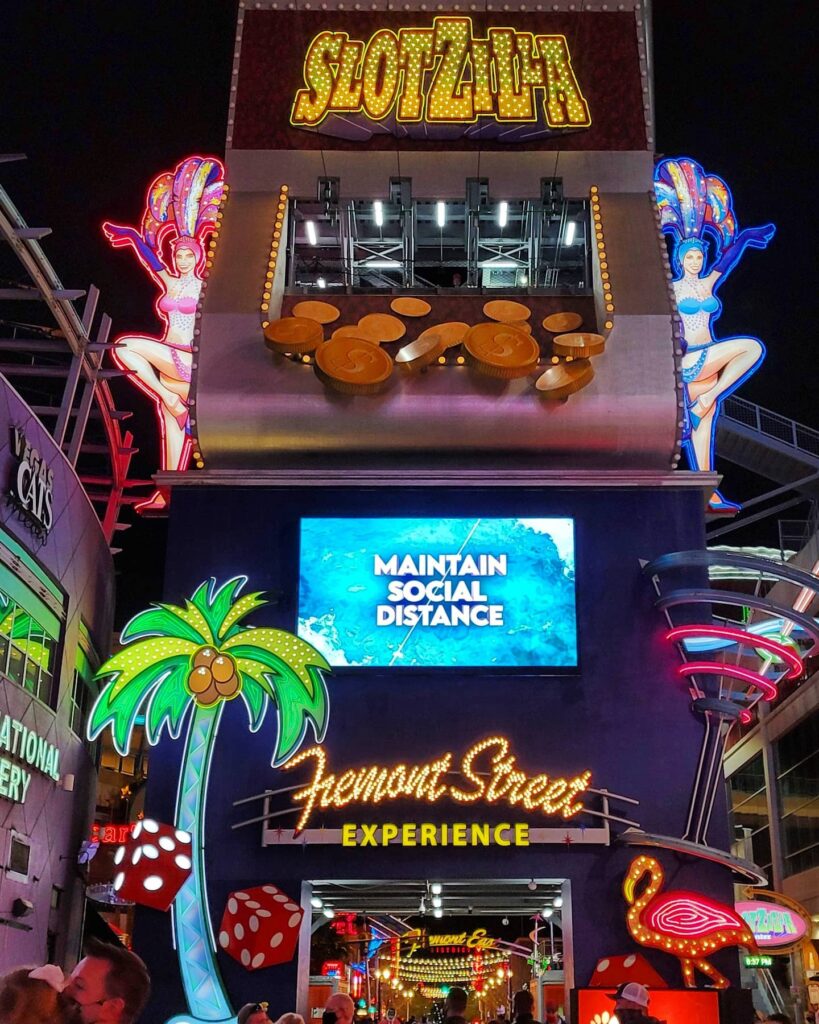 SlotZilla Zipline Fly Beneath the Fremont Street Lights