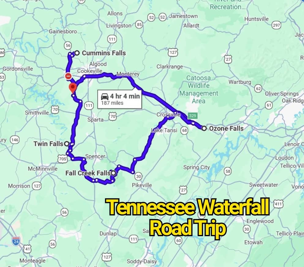 Take This Ultimate Tennessee Waterfall Road Trip Map Before Everyone Else Discovers It