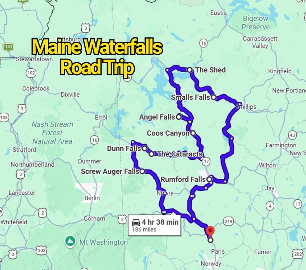 The Maine Waterfalls Road Trip Map That Shows the Most Stunning Spots in the State You’ll Never See Anywhere Else