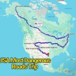 The Most Dangerous Roads Trip Map in USA That You Should Think Twice Before Driving