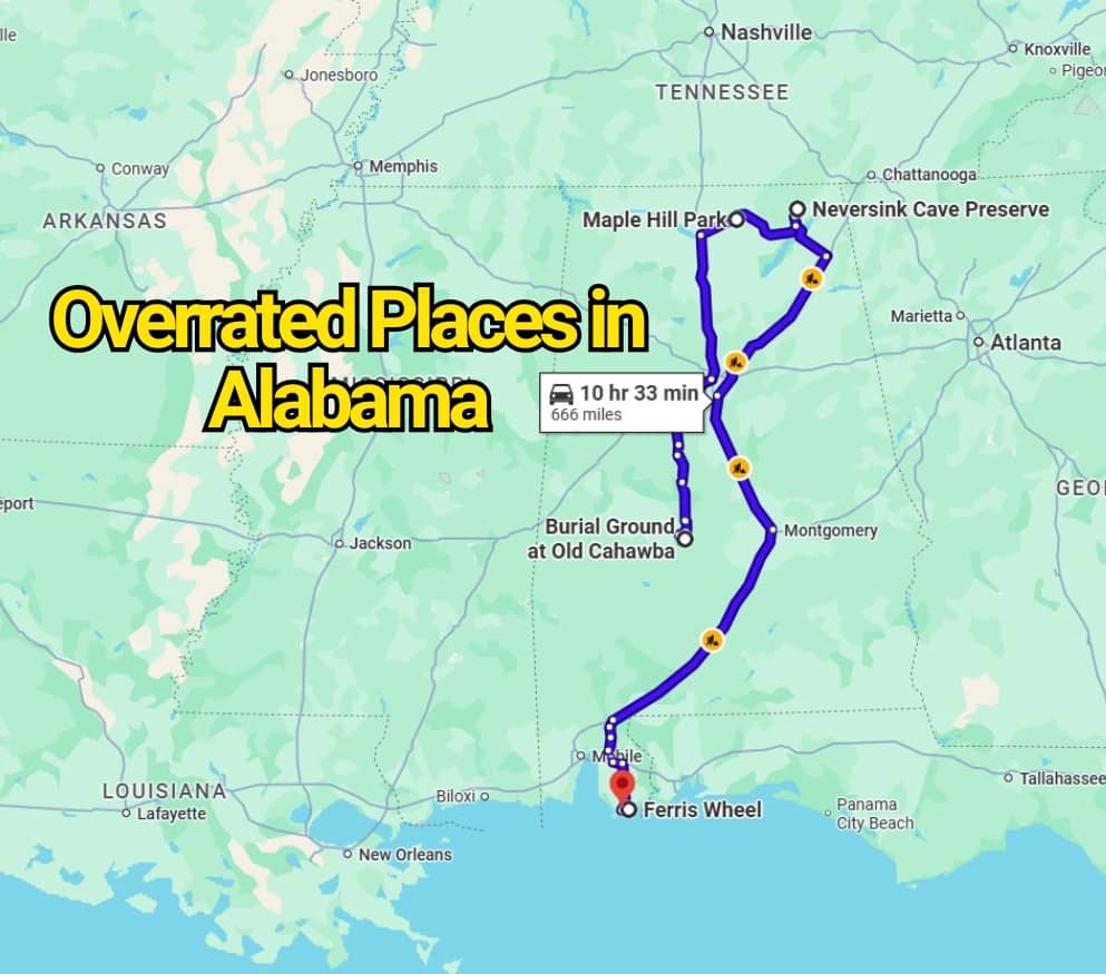 The Most Overrated Places in Alabama That Don’t Live Up to the Hype
