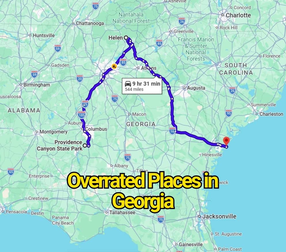 The Most Overrated Places in Georgia That Don’t Live Up to the Hype