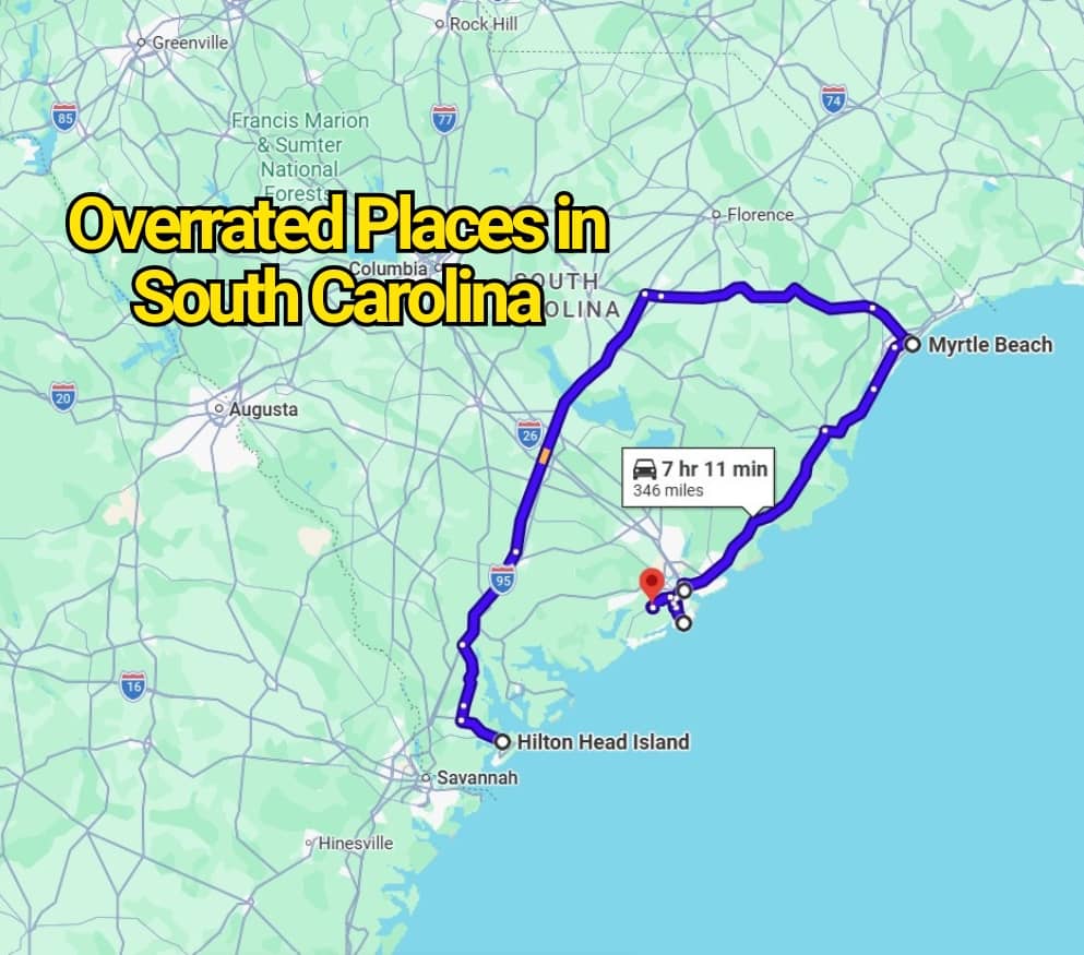 The Most Overrated Places in South Carolina That Don’t Live Up to the Hype