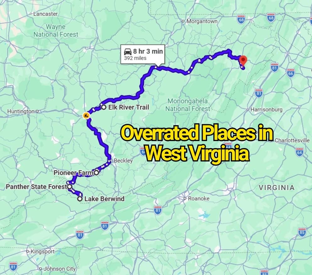 The Most Overrated Places in West Virginia That Don’t Live Up to the Hype