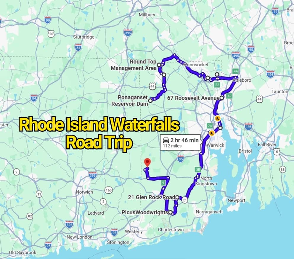 The Must-Do Rhode Island Waterfalls Road Trip Map You Can Complete in a Day