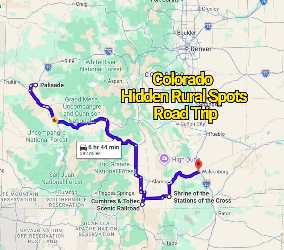 This Colorado Road Trip Map Reveals Hidden Rural Spots You’ve Never Heard Of