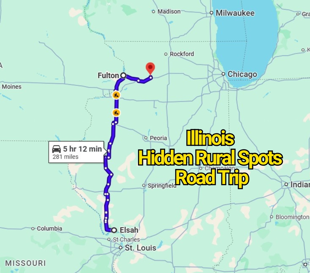 This Illinois Road Trip Map Reveals Hidden Rural Spots You’ve Never Heard Of