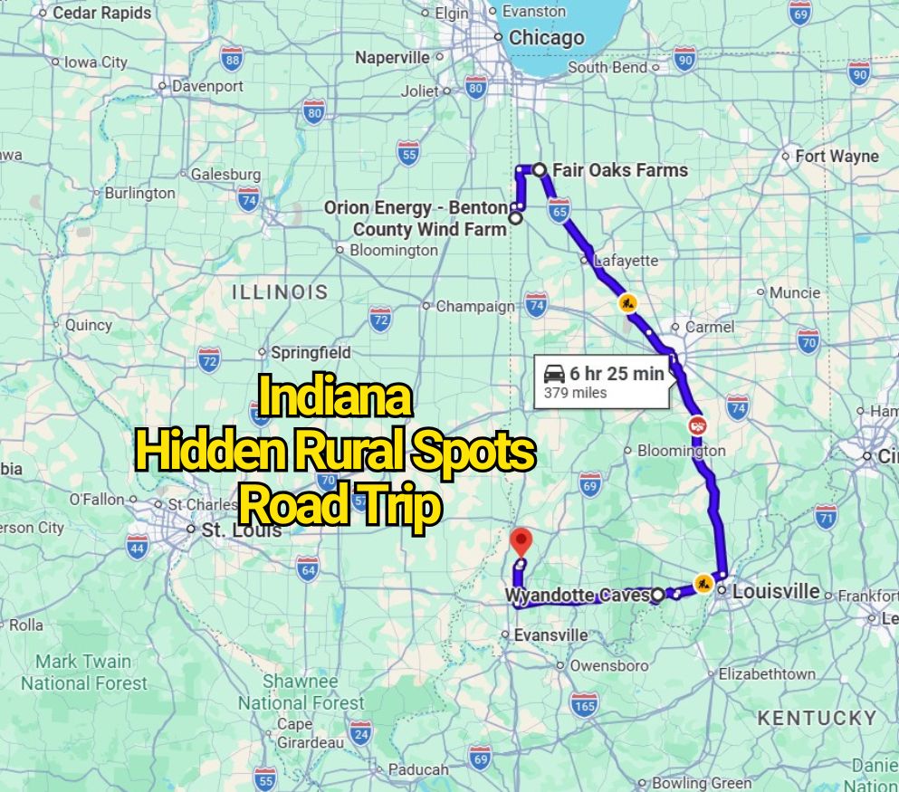 This Indiana Road Trip Map Reveals Hidden Rural Spots You’ve Never Heard Of