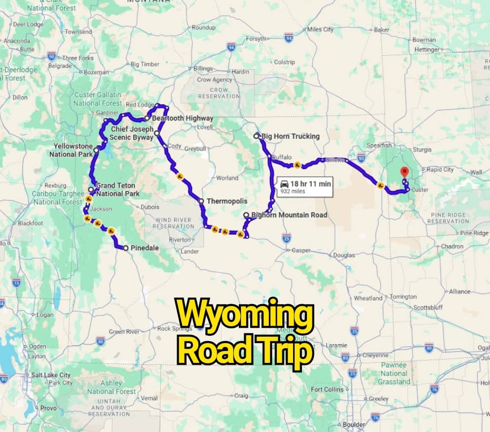 This Wyoming Road Trip Map Guides You to the Most Scenic Places You’ll Never Forget