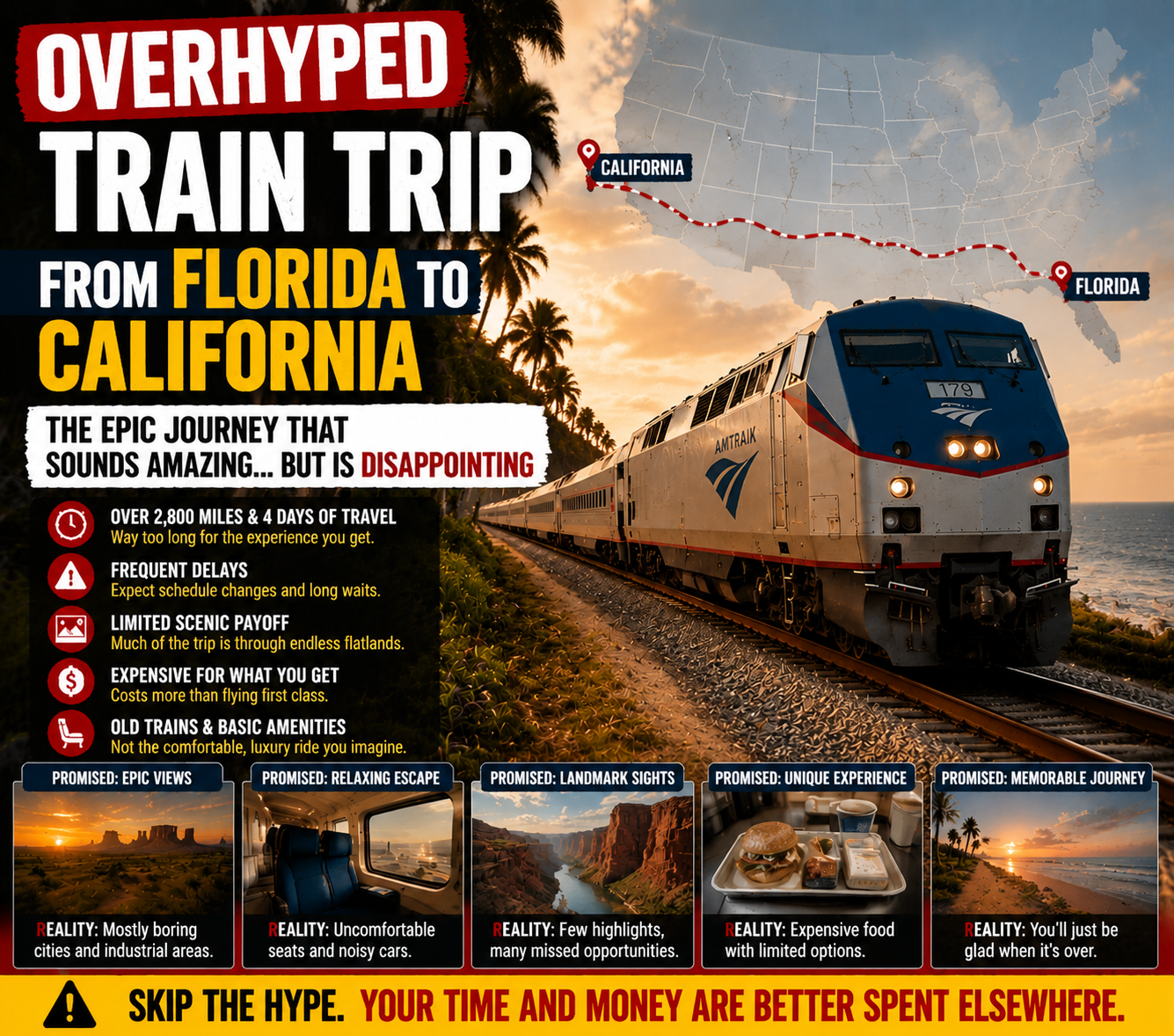 Train Trip From Florida to California