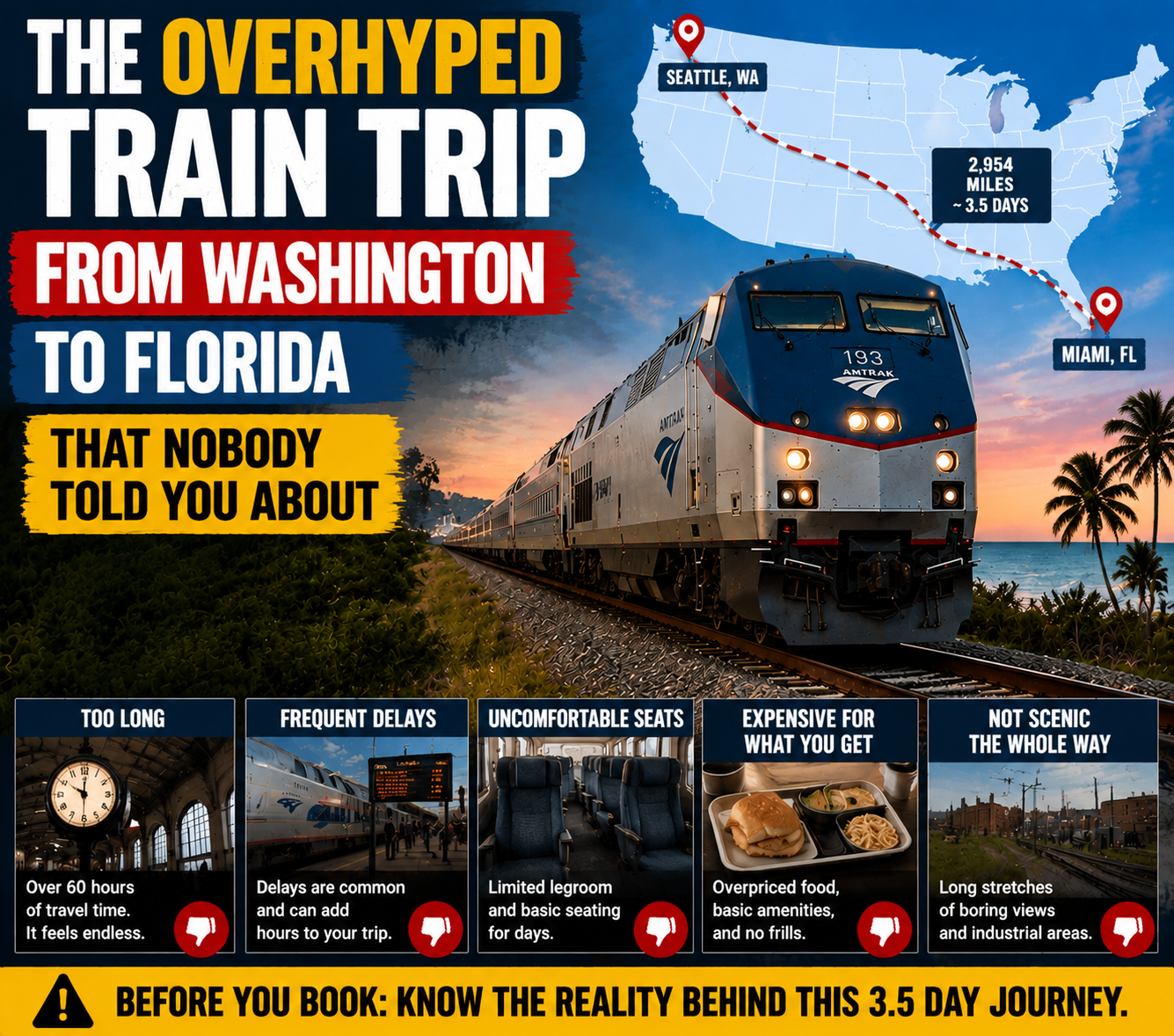 Train Trip From Washington to Florida